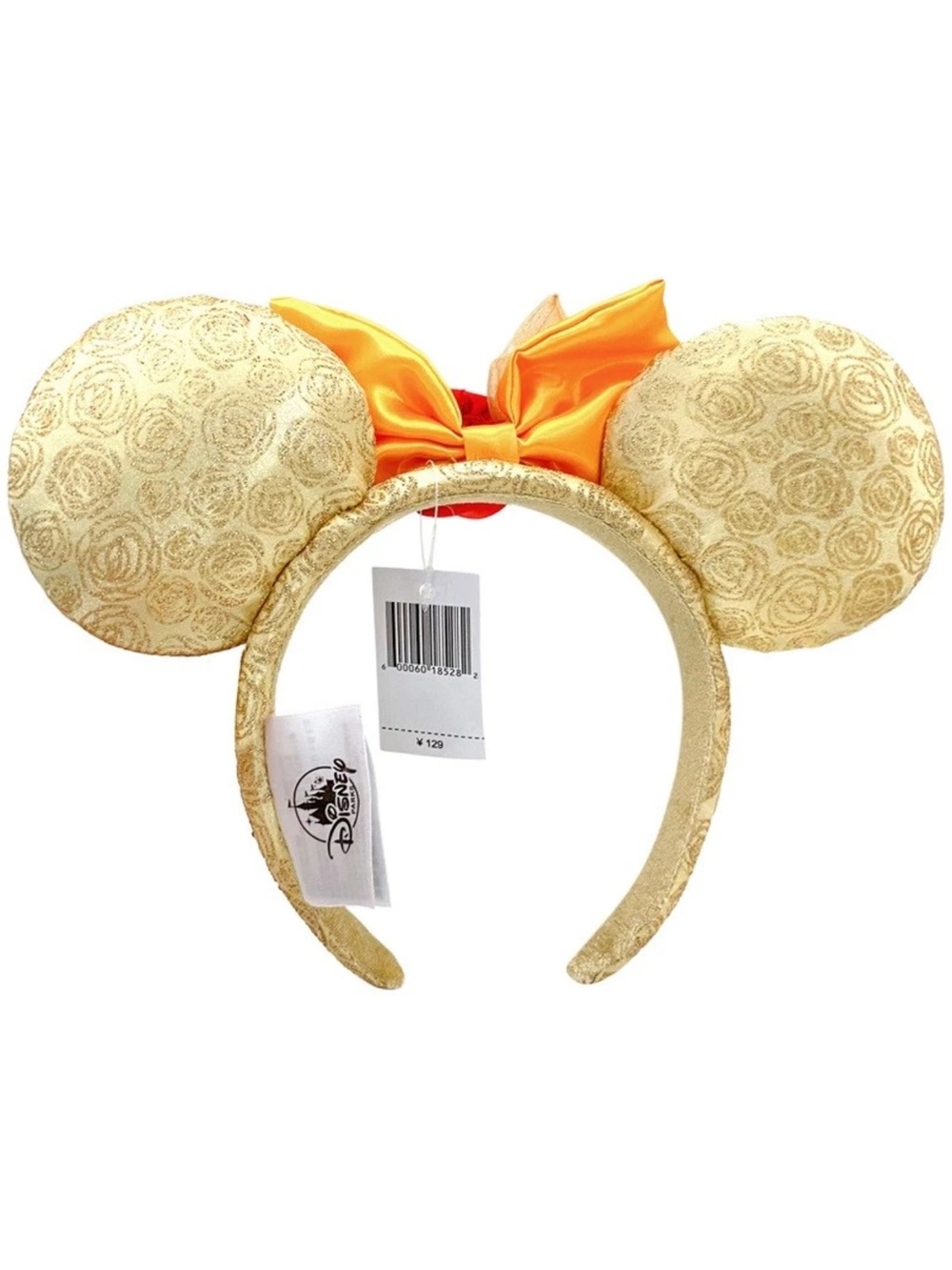 Disney Parks Belle Headband Beauty & the Beast Minnie Mickey Mouse Ear Bow NWT - Picture 4 of 4